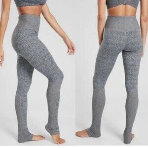 Athleta Exhale Heel Tight Leggings Softluxe Gray Size S
